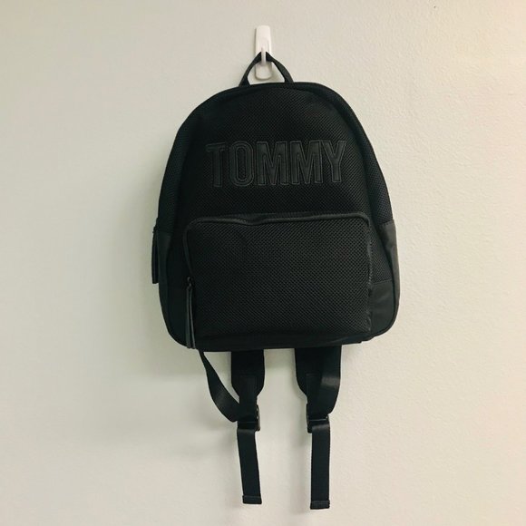 NWT Tommy Hilfiger Neva Mesh Backpack Black - Picture 1 of 6